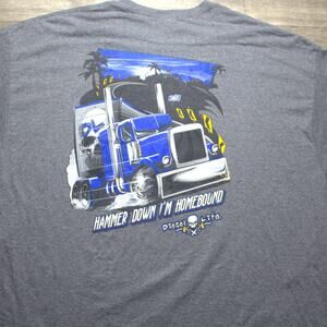 Diesel Life Only Way To Live Graphic T Shirt Size 3XL Double Sided Semi Truck